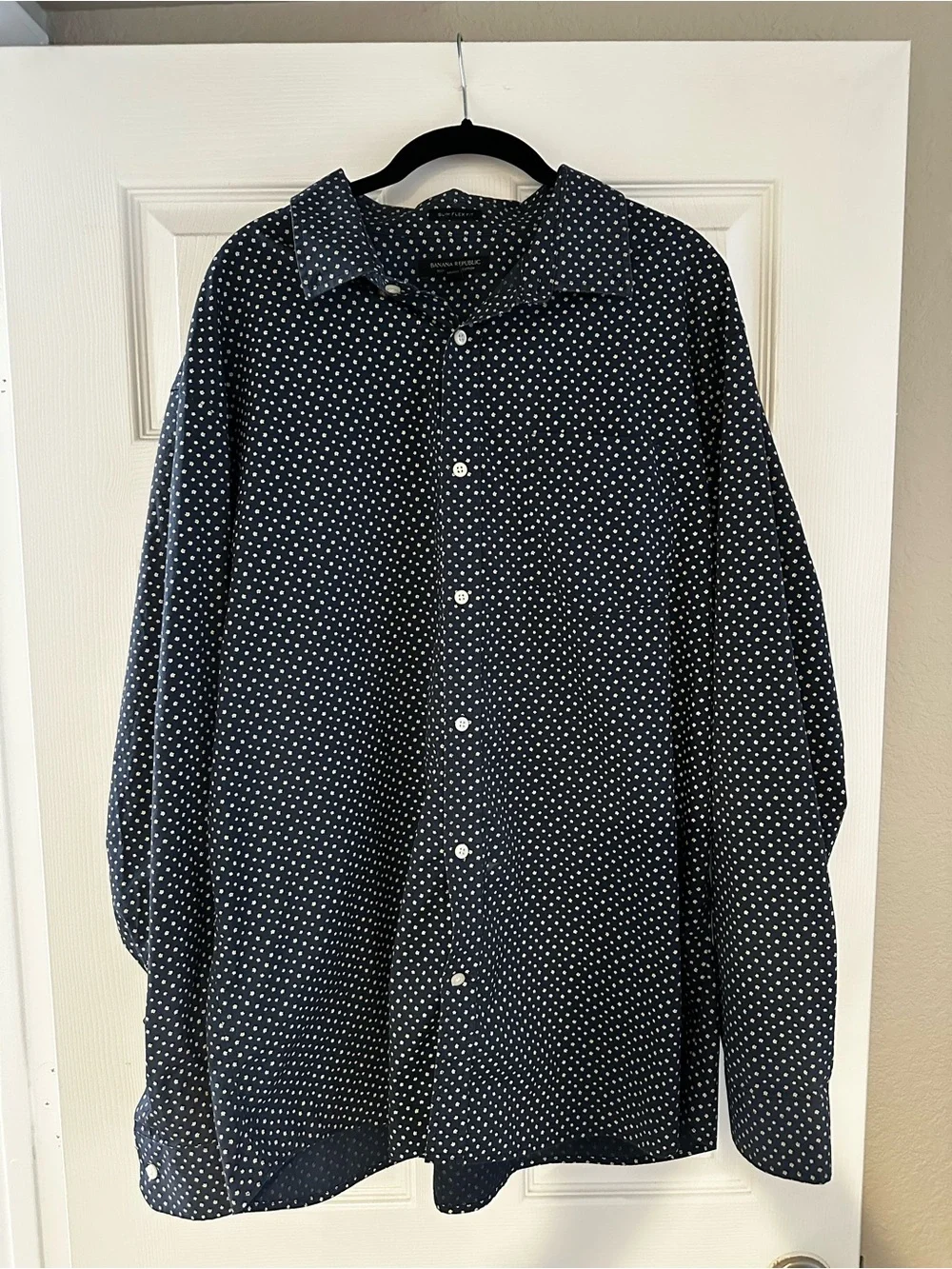 Banana Republic Slim Flex Fit Tech Stretch Cotton Floral Shirt Men’s XXL